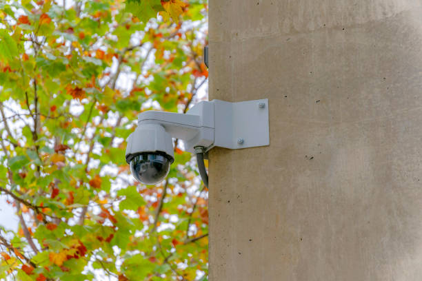 istock Wall-mounted 360 degrees outdoor security camera at Silicon Valley, San Jose, California 1447882649