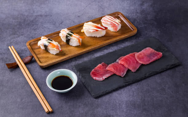 istock Japanese cuisine sushi and sashimi 1447882772