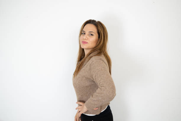 istock Studio portrait of a beautiful woman posing 1447883777