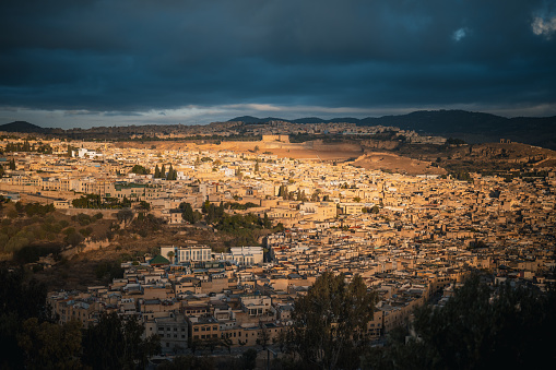 Fez, Morocco cityscape in morning