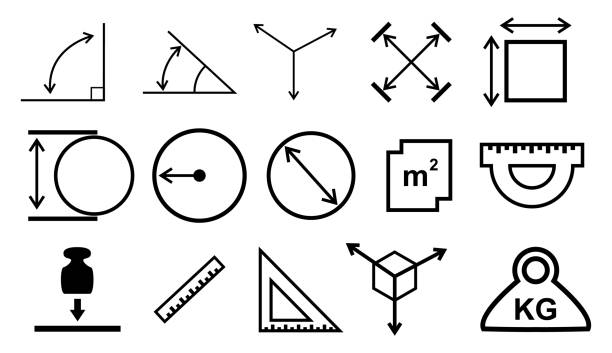 ilustrações de stock, clip art, desenhos animados e ícones de degree 1 - geometry mathematics drawing compass mathematical symbol