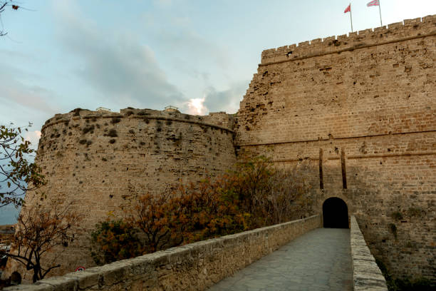 The bridge leading to the entrance to the Kyrenia castle in Cyprus