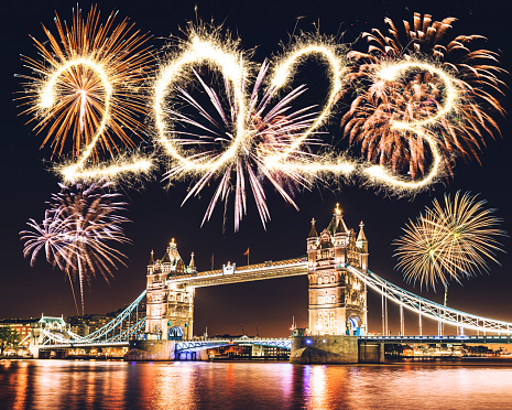 2023 new year celebration in London