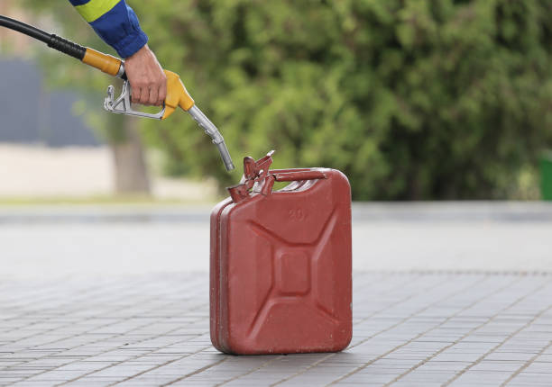 istock Canister for refueling gasoline 1447889449