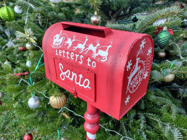 istock Letter box for Santa. Letters to Santa 1447892532