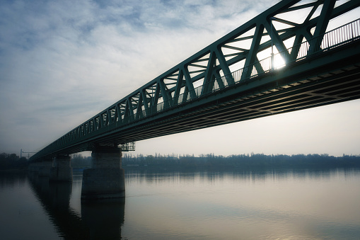 Morning at Danube river