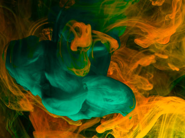 istock Acrylic colors and ink in water 1447903721