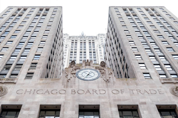budynek chicago board of trade - corporate business business local landmark old zdjęcia i obrazy z banku zdjęć