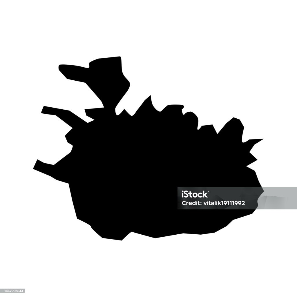 Island Karte Island Silhouette Island Ikone Stock Vektor Art und mehr