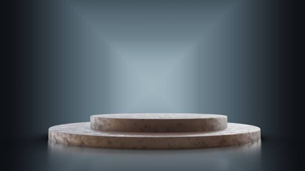 istock 3D illustration of pedestal podium 1447908514