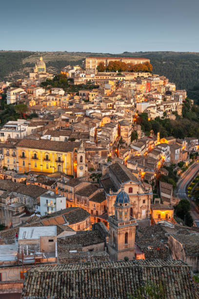 istock Ragusa, Italy at Dusk 1447908632