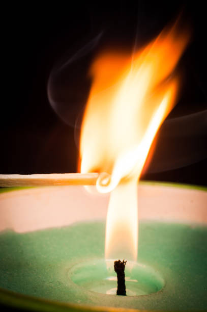Lighting candles