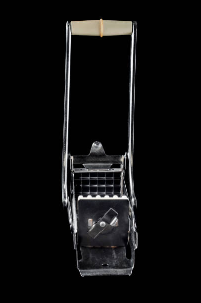 istock Potato cutter for creating potato sticks and cubes on a black background, isolate 1447910308