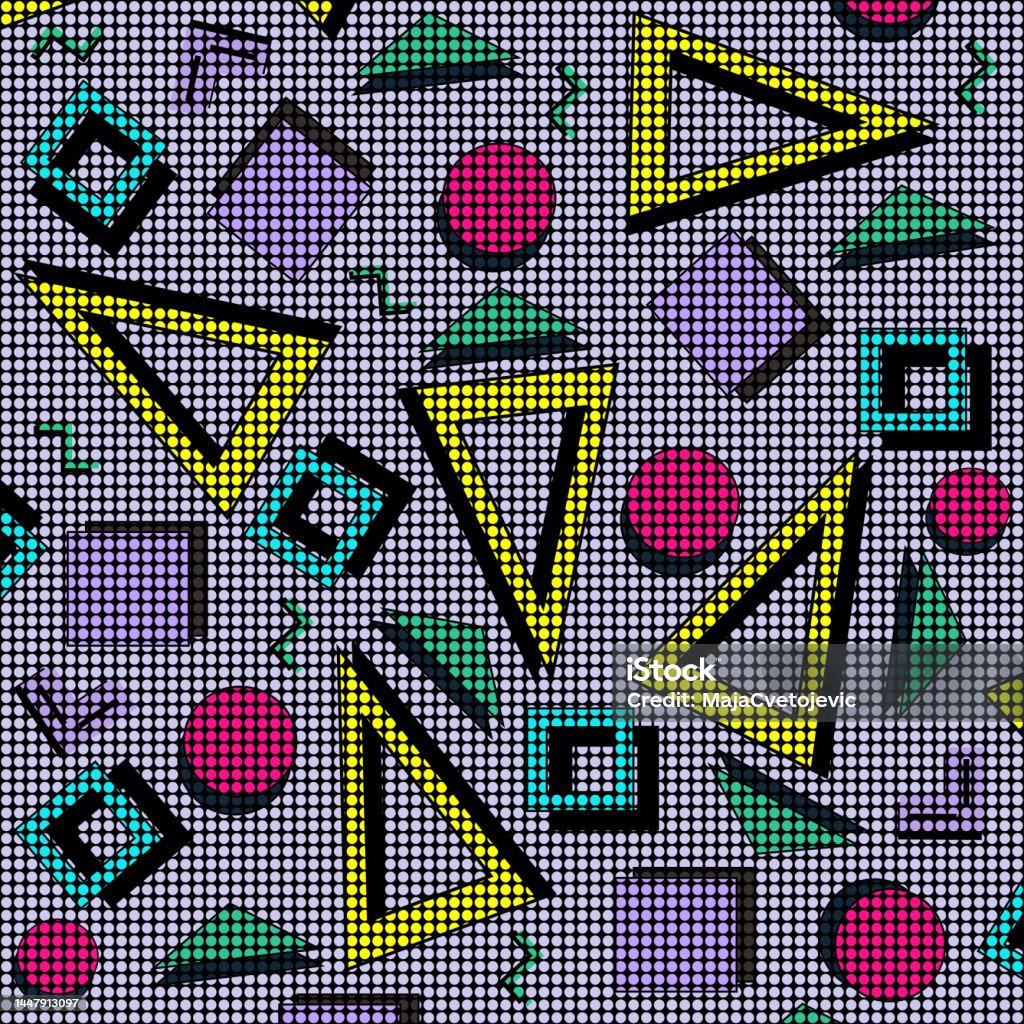 Dote Pattern Seamless Geometric Stunning Dot Pattern Stock Illustration - Download ...