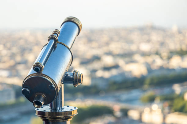 istock Telescope of the second floor of the Eiffel Tower 1447914062