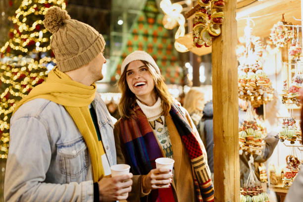 istock Christmas market 1447915020