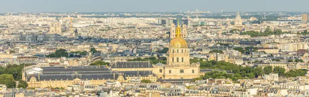 Photo of Golden dome of the Hotel des Invalides and rooftops of Paris