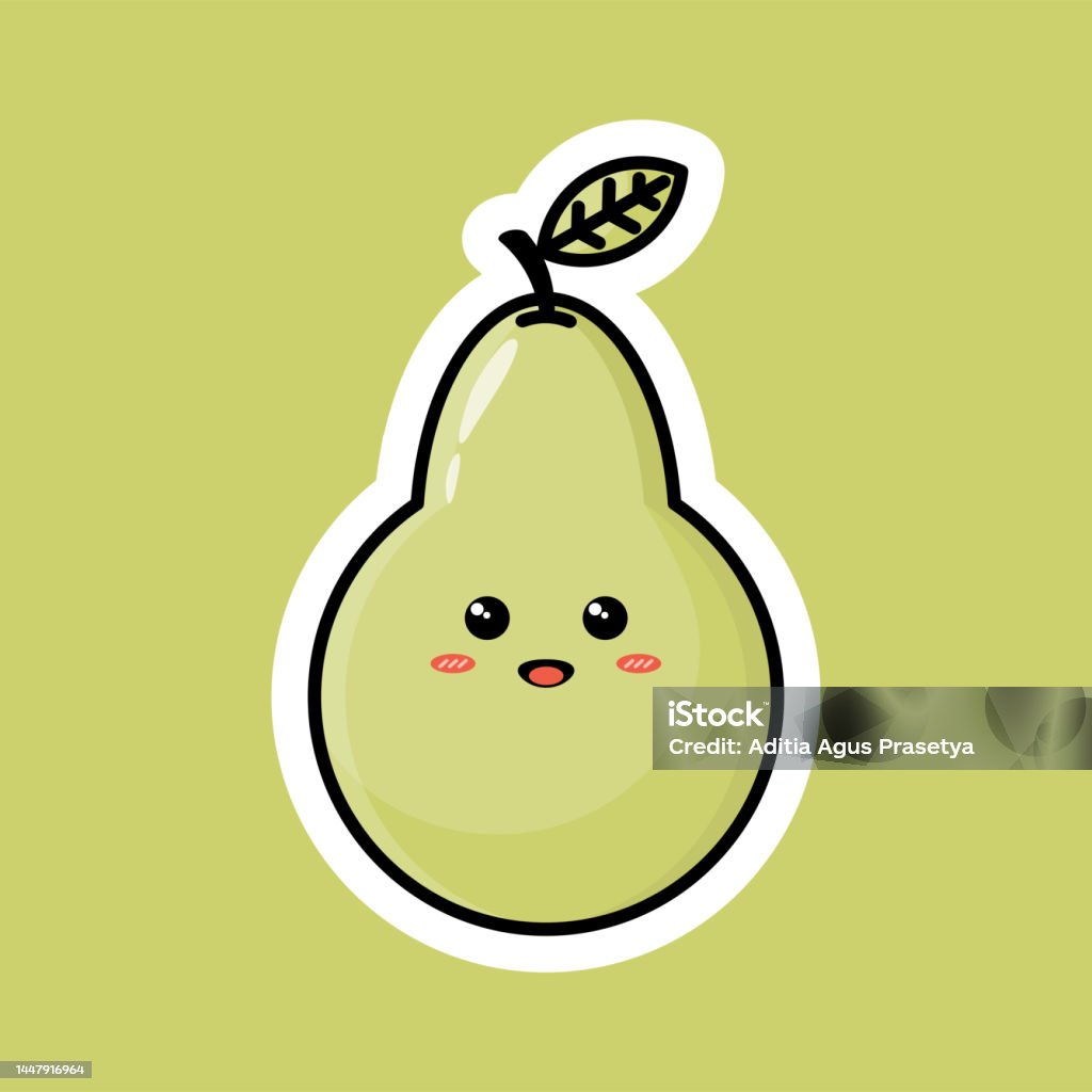 Nhân Vật Hoạt Hình Trái Cây Dễ Thương Với Biểu Cảm Tươi Cười Hạnh ...