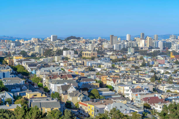 istock Dense urban area at downtown San Francisco, California 1447917253