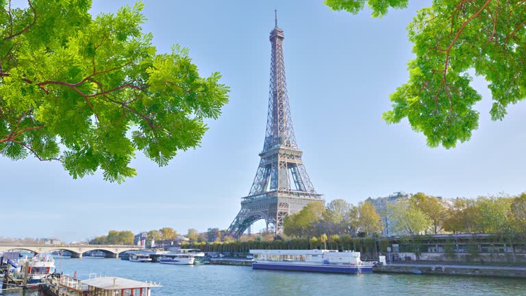 Paris summer. Eiffel Tower. Nature