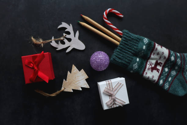 istock Stocking with Toys and Presents 1447942620