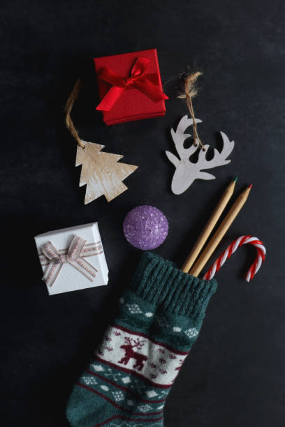 istock Stocking with Toys and Presents 1447942621