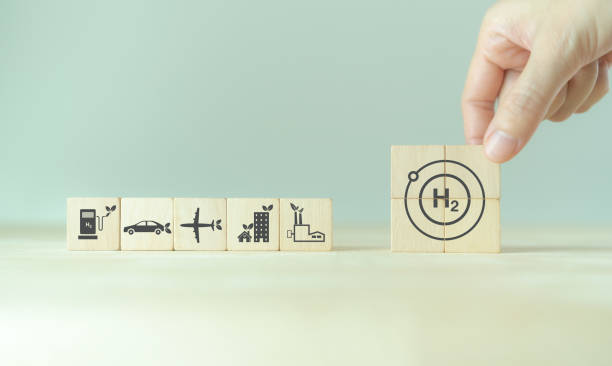 istock Clean hydrogen energy concept. Environment, eco friendly industry and alternative energy. Climate friendly energy solution in the future for net zero target. Reducing greenhouse gas emissions. 1447945277