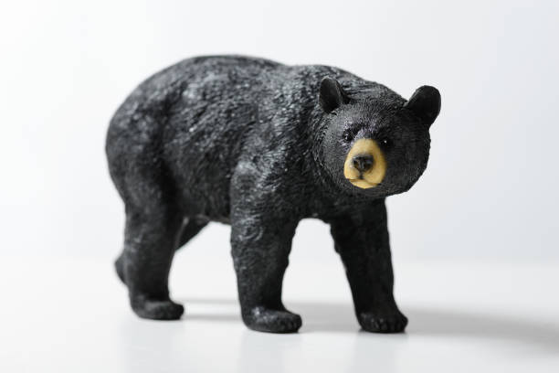istock Close up shot of a model bear on a white background. 1447960173