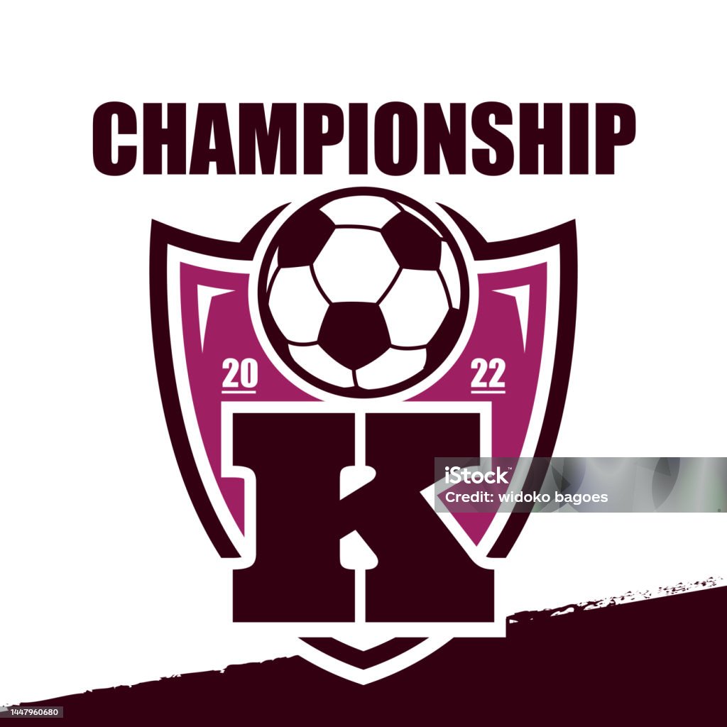 Letter K Soccer Team Logo Design Template Football Team Or Club