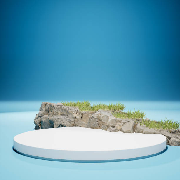 istock Abstract minimal scene with geometrical form 1447961066