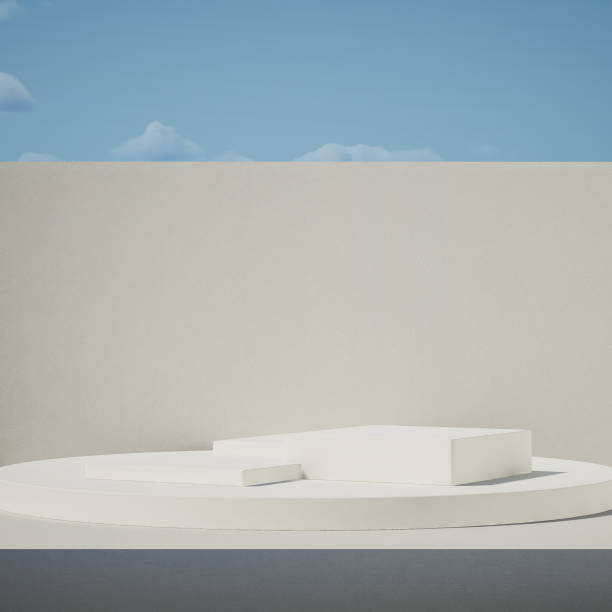 istock Abstract minimal scene with geometrical form 1447961768