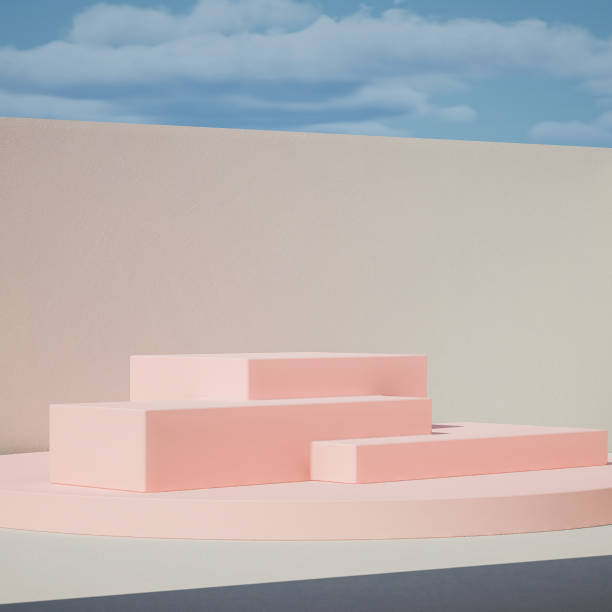 istock Abstract minimal scene with geometrical form 1447961828