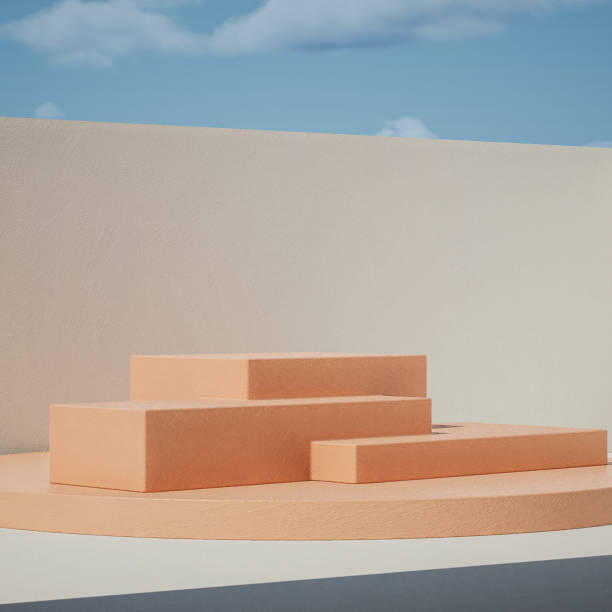 istock Abstract minimal scene with geometrical form 1447961872
