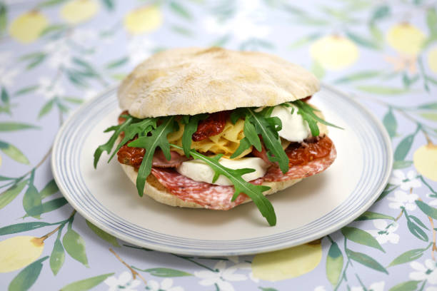 istock Puccia( a sandwich made of pizza dough), Italian Puglia food 1447962209