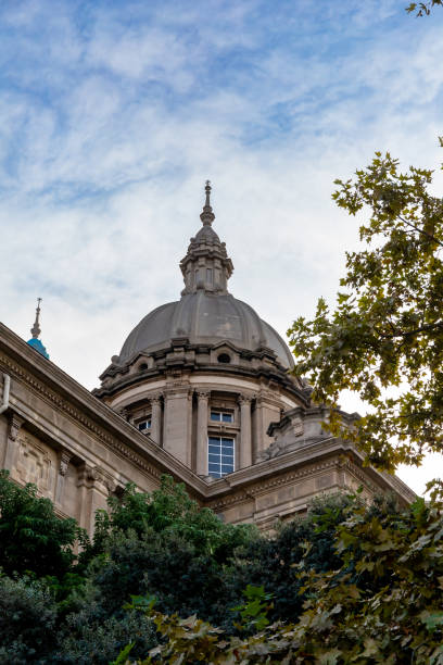 dome mnac - museu nacional d'art de catalunya w barcelona, hiszpania - castle catalonia spain majestic zdjęcia i obrazy z banku zdjęć