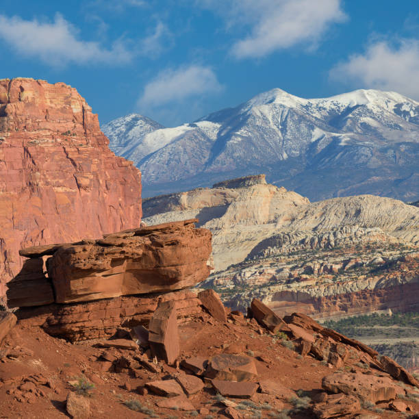 istock Layered rock formations of Capitol Reef National Park 1447964749