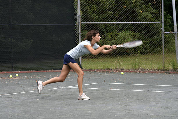 istock attractive female tennis player 144796617