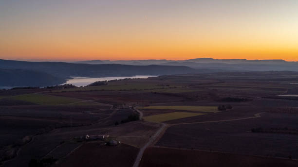 istock The Valensole plateau at sunset 1447966276
