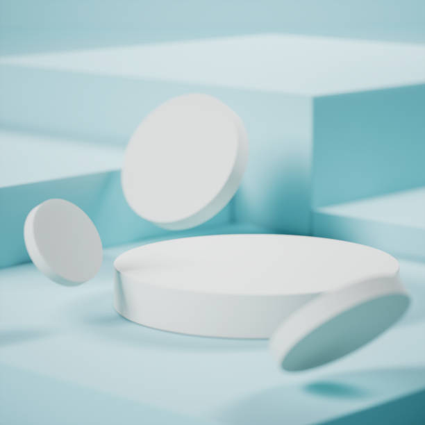 istock Abstract minimal scene with geometrical form 1447966626