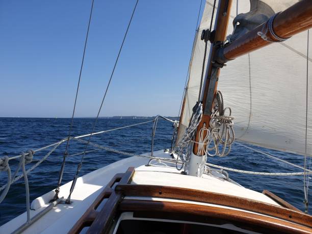 istock Sailmaster - a famous and stylish, shapely classic among sailing boats 1447968723
