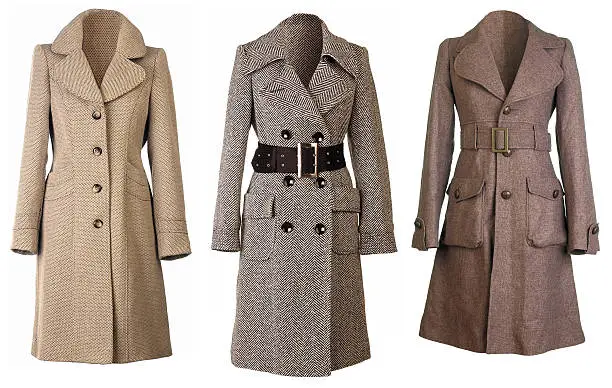 Photo of Three woolen Coats cut out