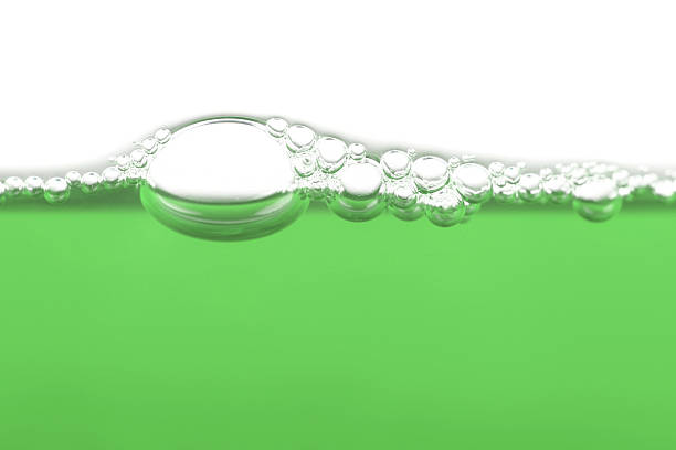 green bubbles stock photo