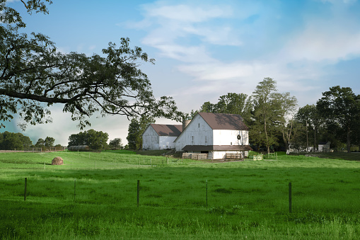 Old Barn in early morning-Hamilton County, Indiana