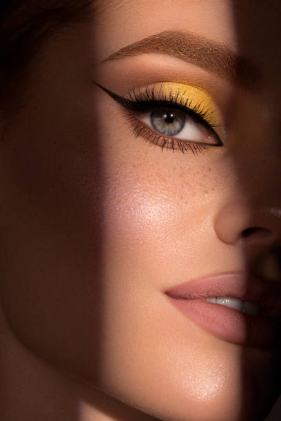 Beautiful woman with bright make-up