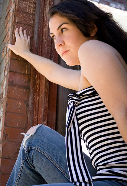 istock Pretty girl looking off camera 144798147