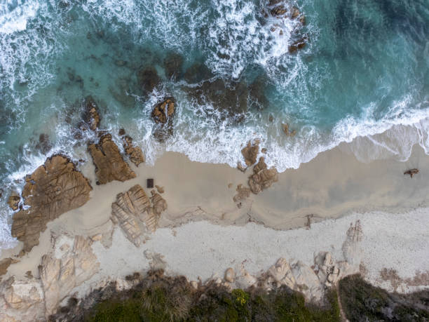 istock Escalet beach in Ramatuelle taken by drone 1447984996