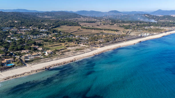 istock Pamplelonne beach in Ramatuelle taken by drone 1447985731