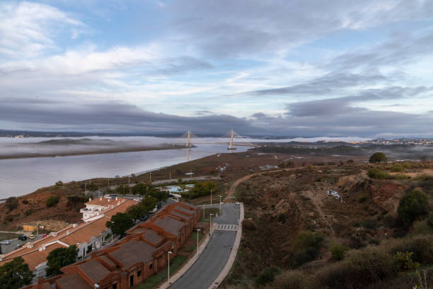 istock Guadiana International Bridge in Ayamonte, Spain. 1447985762