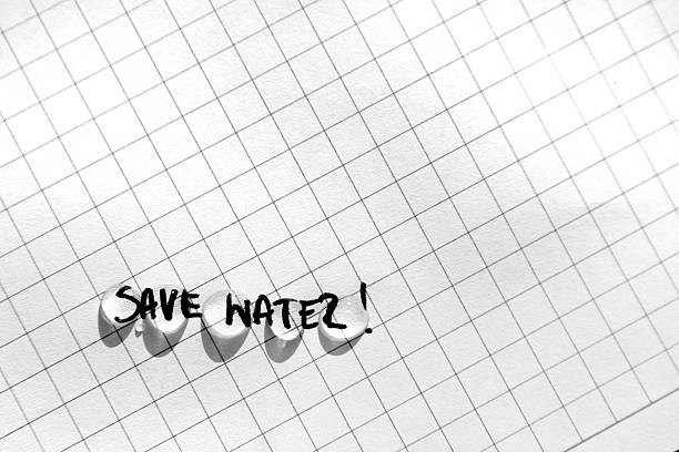 Save water stock photo