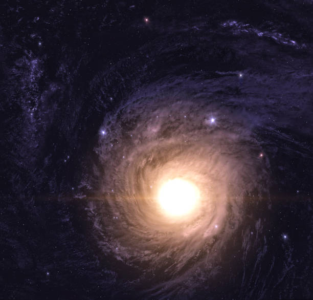 istock Spiral galaxy and stars. 1447989430